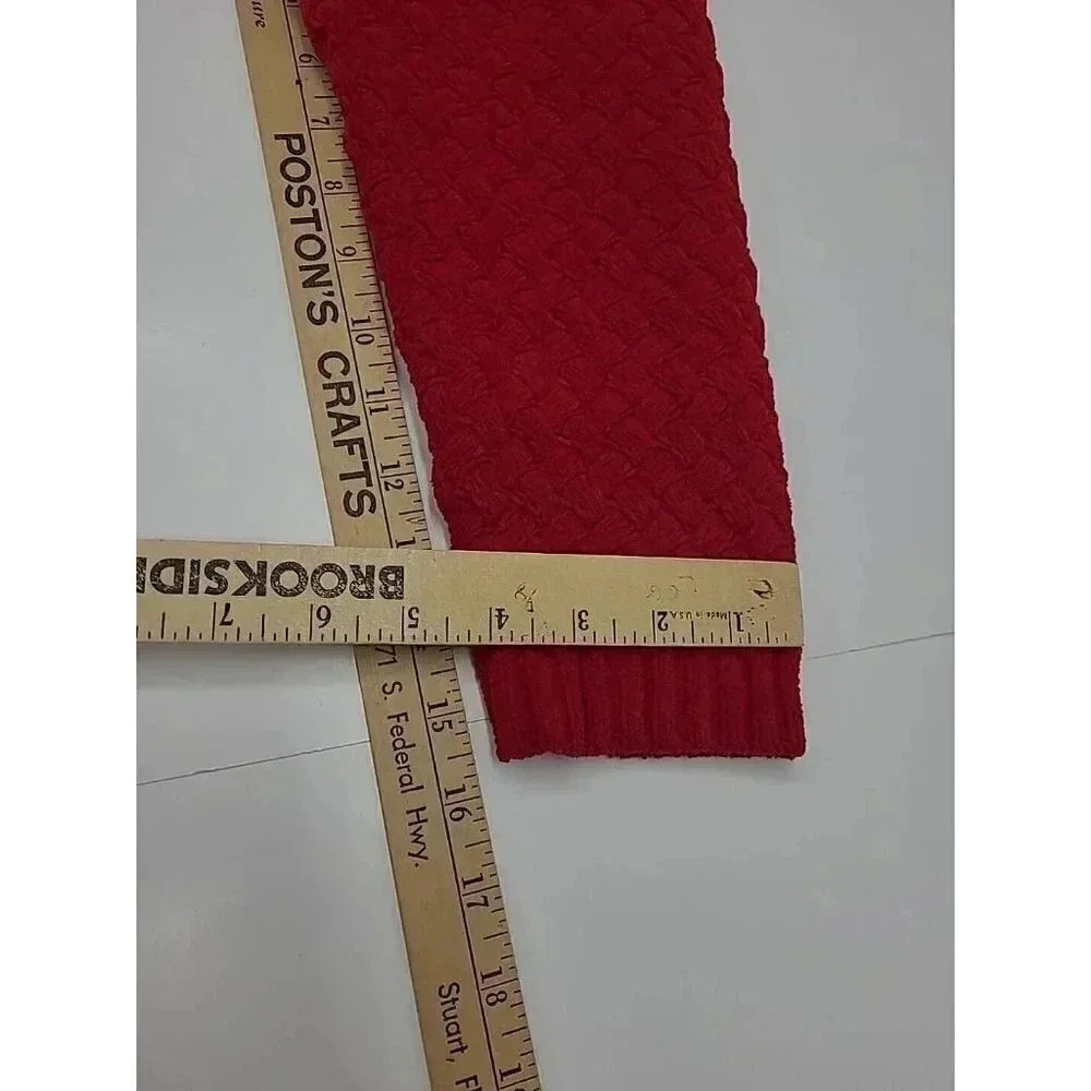 J. Jill Sweater Women's Size Medium Long Button Front Pockets Basket Weave - Picture 6 of 7
